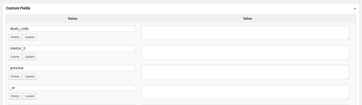 TechGasp Delete Custom Fields